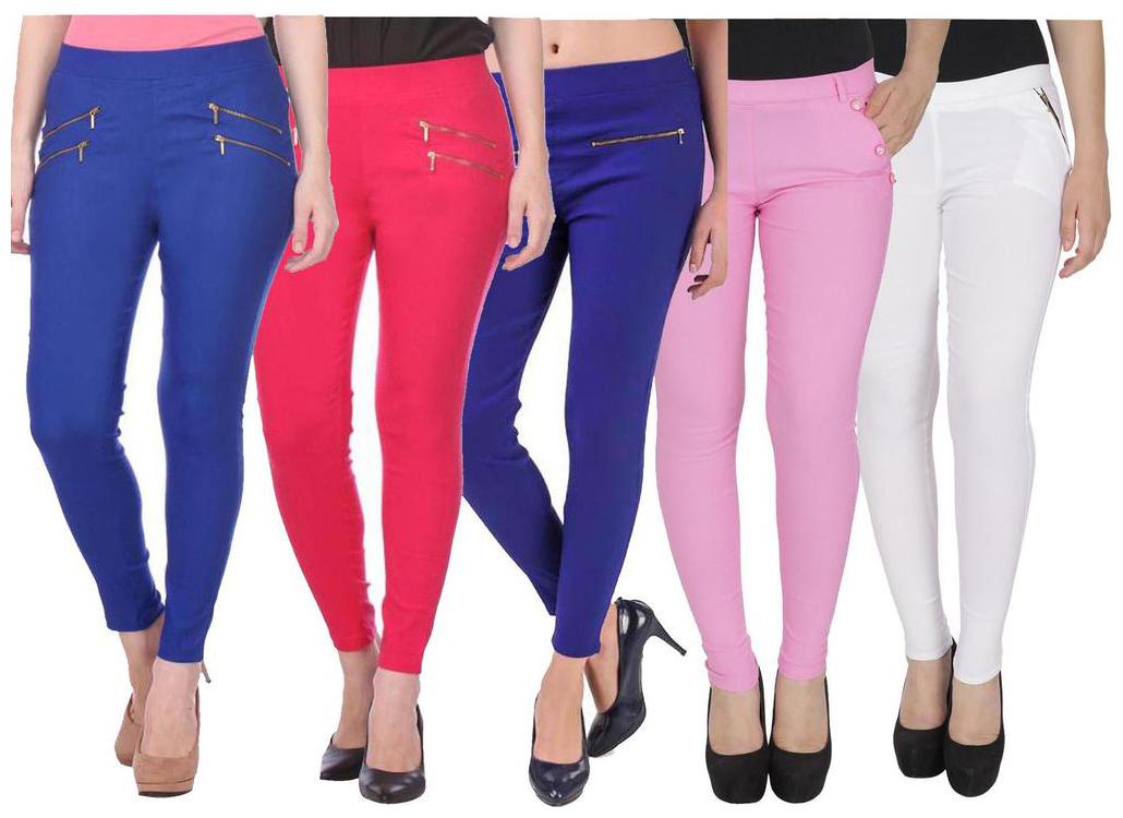 

RZLECORT Women Multi Straight fit Jegging
