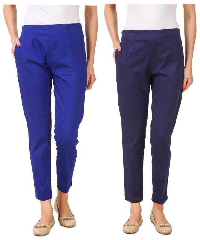 

RZLECORT Women Blue Regular fit Regular trousers