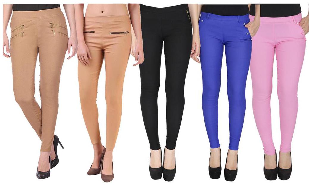 

RZLECORT Women Multi Straight fit Jegging