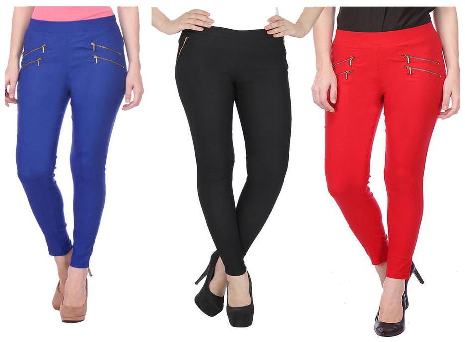 

RZLECORT Women Multi Straight fit Jegging