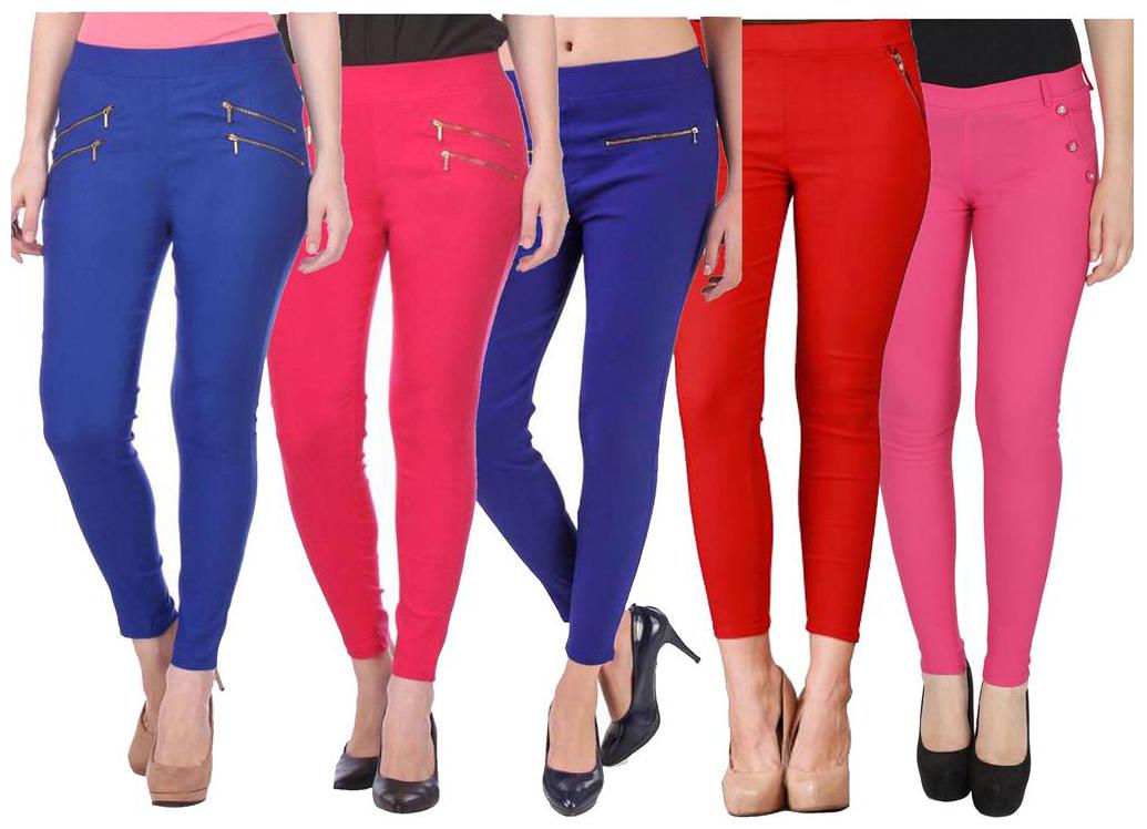 

RZLECORT Women Multi Straight fit Jegging