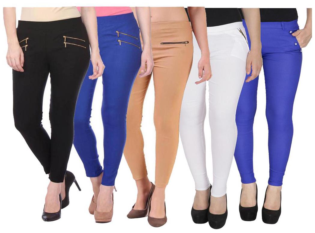 

RZLECORT Women Multi Straight fit Jegging