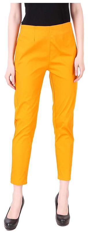 

RZLECORT Women Mustard Regular fit Regular pants