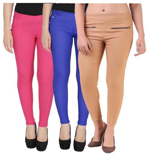 

RZLECORT Women Multi Straight fit Jegging