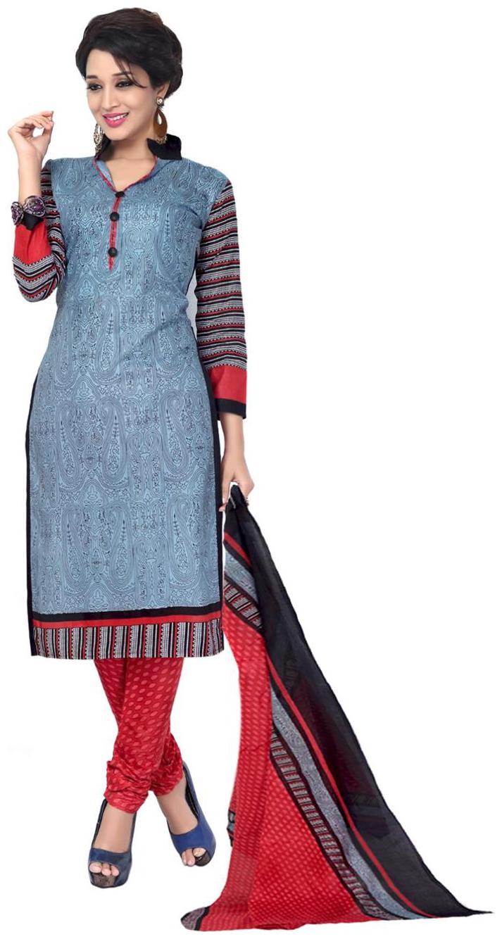 

Sahari Designs Multicoloured Cotton Dress Material