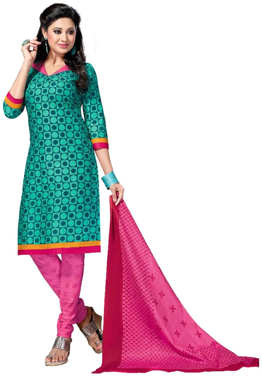 

Sahari Designs Multicoloured Cotton Unstitched Dress Material