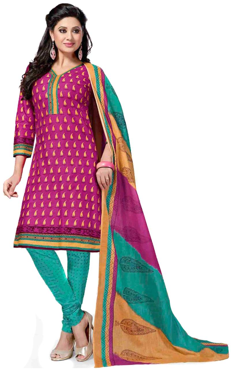 

Sahari Designs Multicoloured Cotton Unstitched Dress Material
