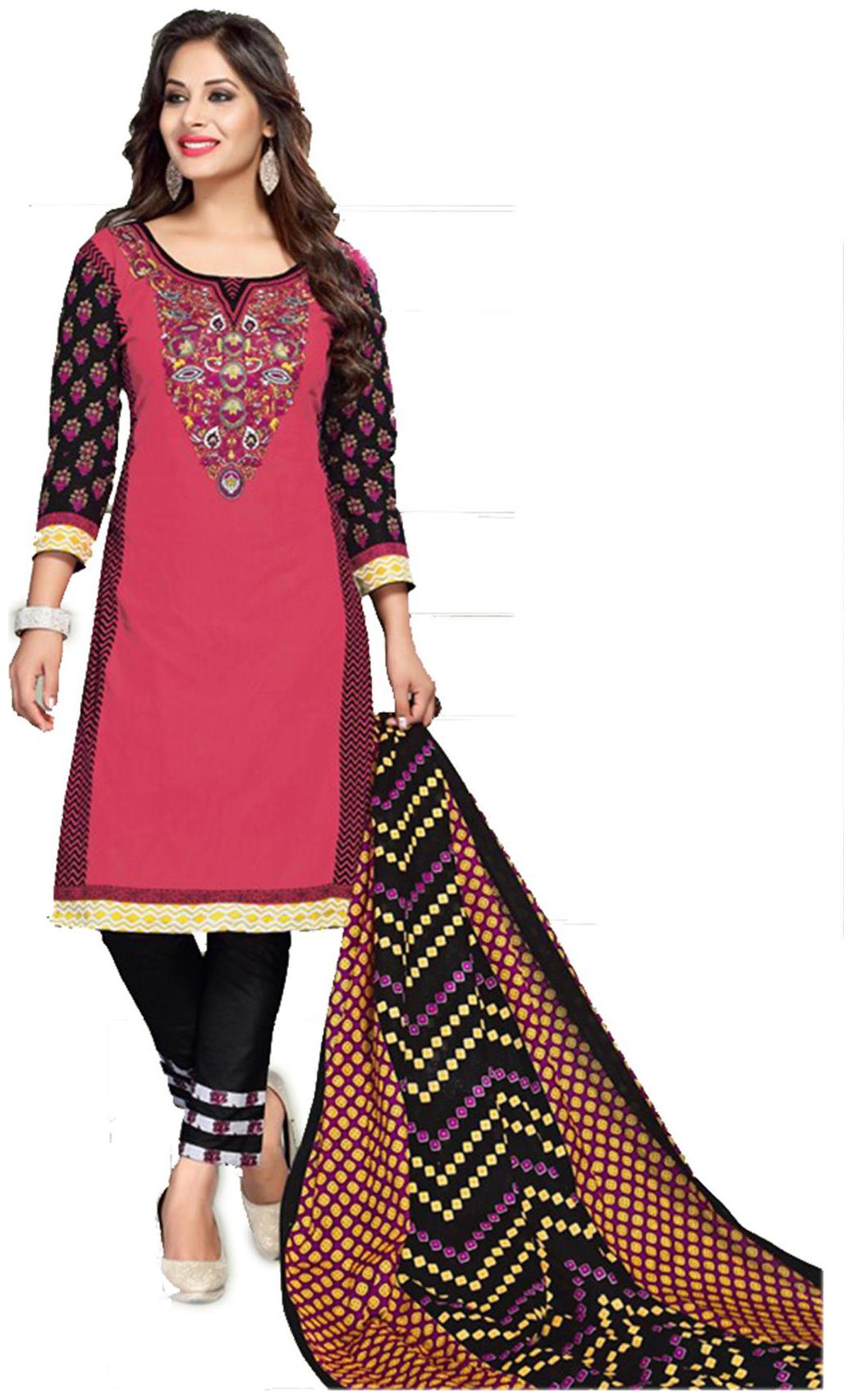 

Sahari Designs Multicoloured Cotton Dress Material