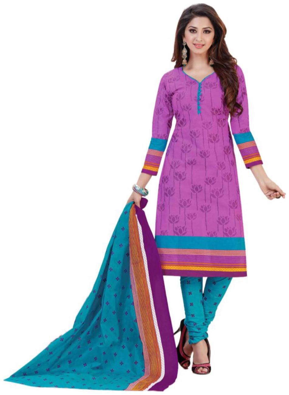 

Sahari Designs Multicoloured Cotton Unstitched Dress Material