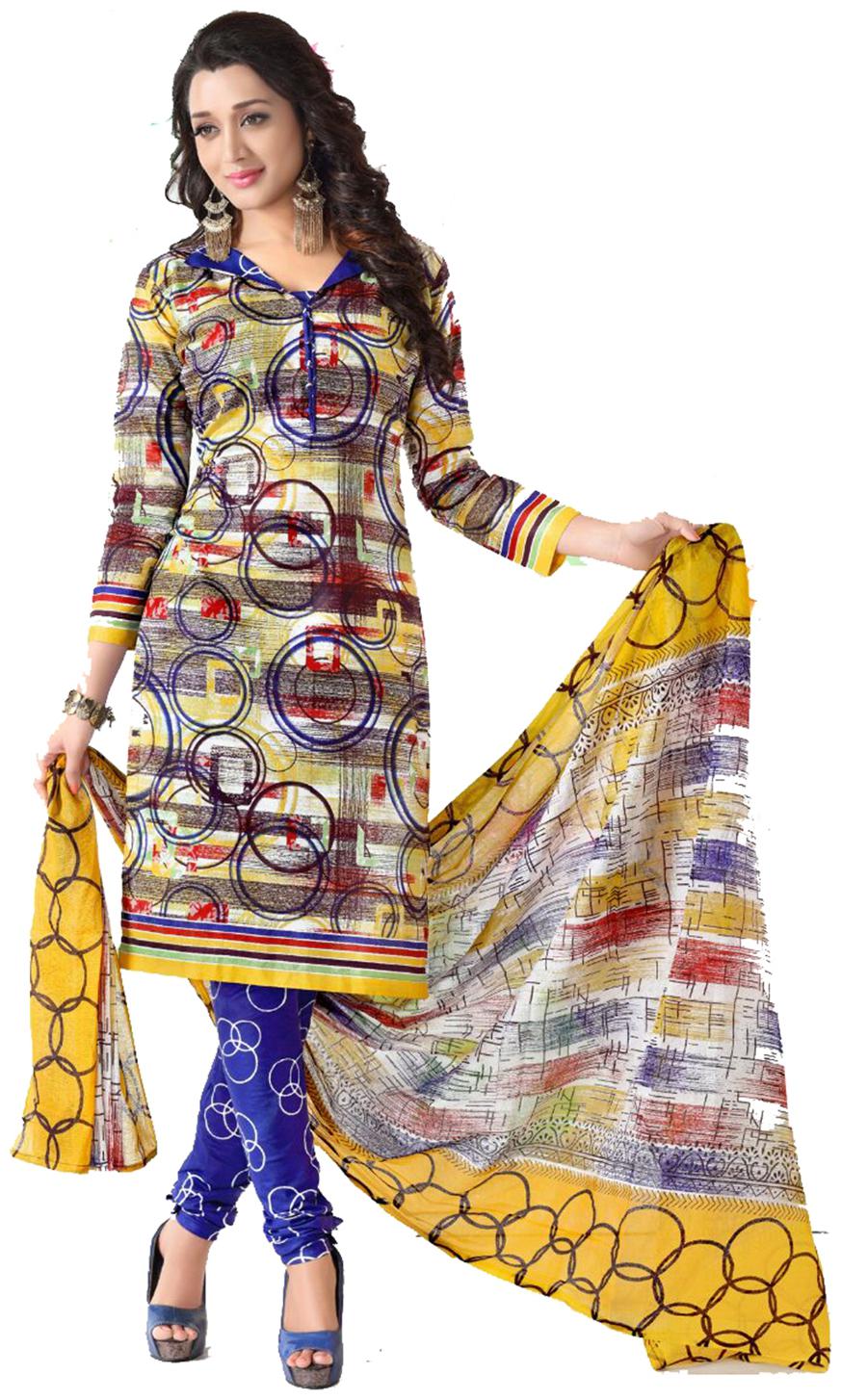 

Sahari Designs Multicolor Cotton Dress Material