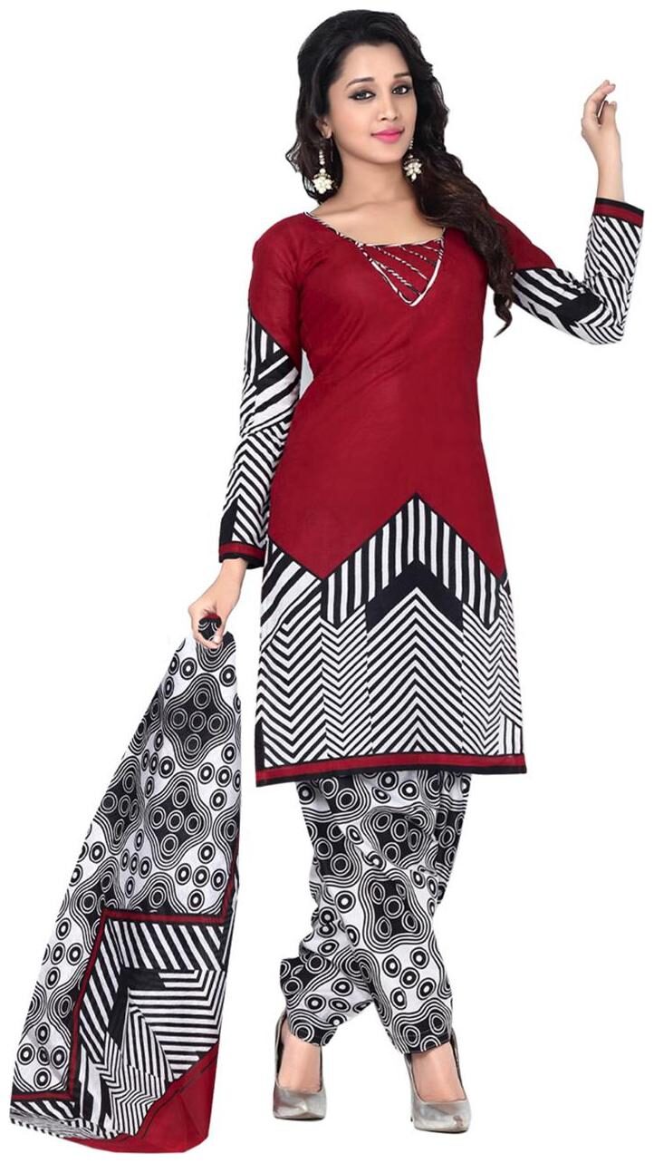 

Sahari Designs Multicoloured Cotton Dress Material