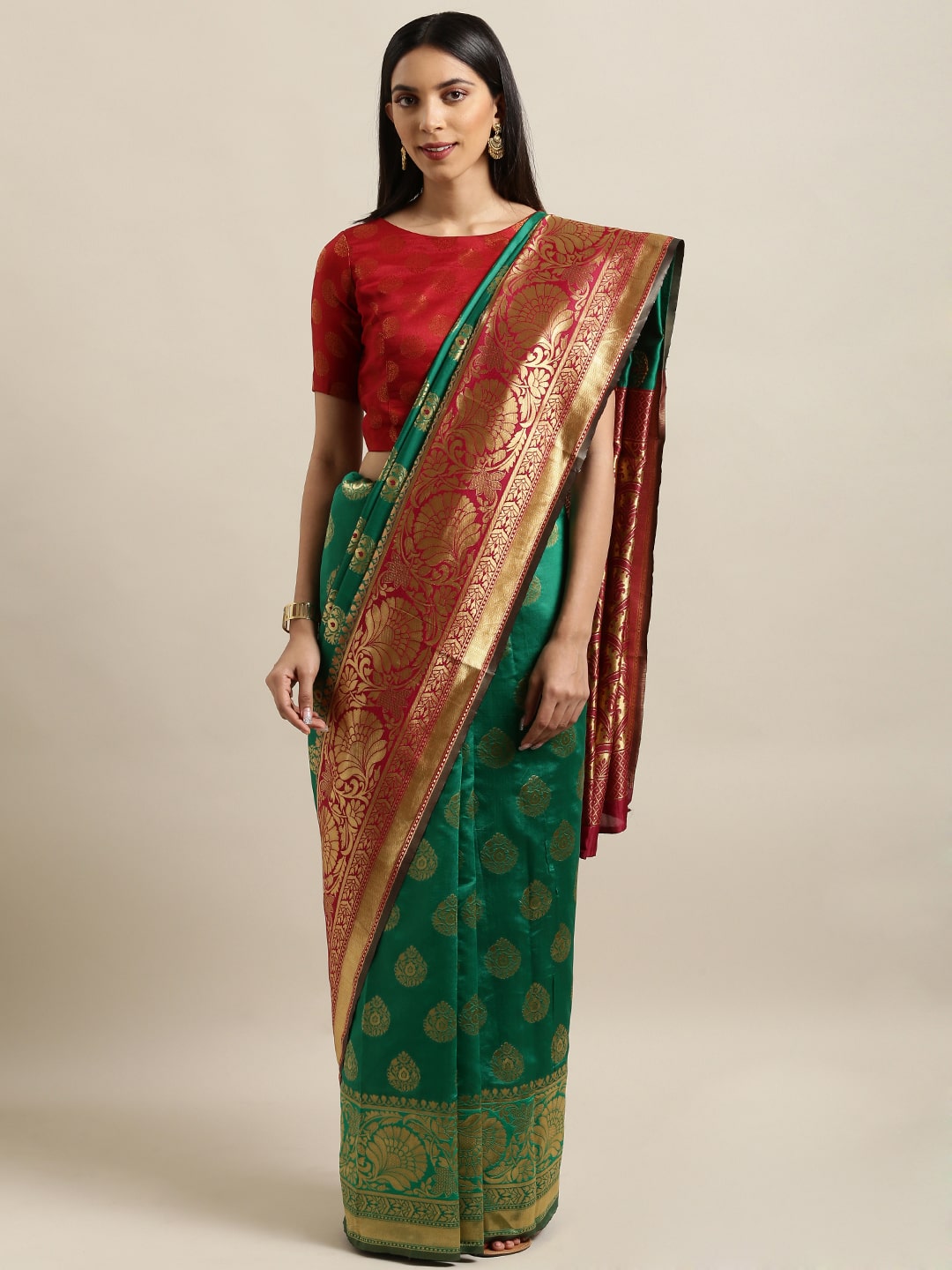 

SAINOOR Artificial Silk Woven Multi Regular Saree For Women
