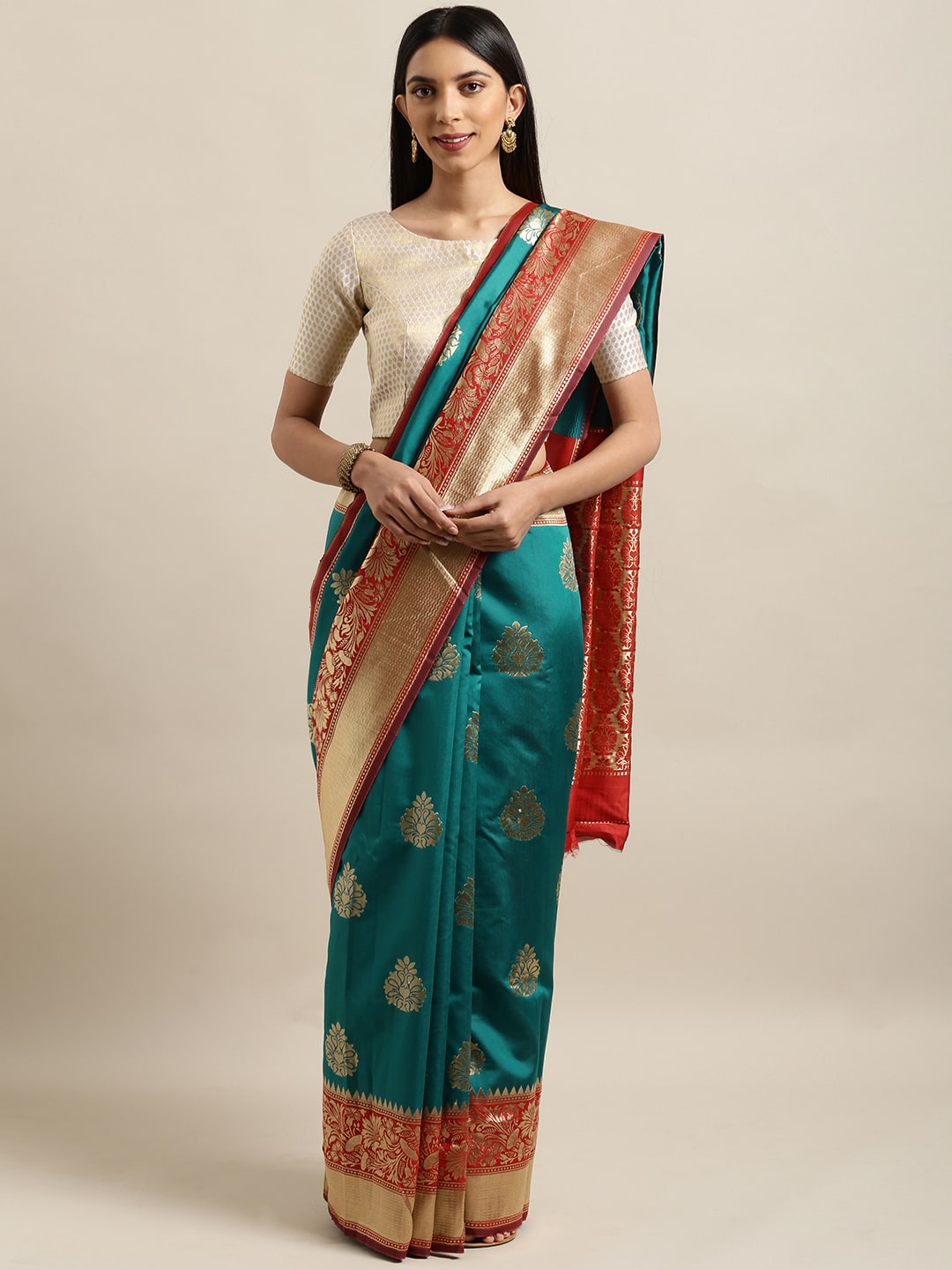

SAINOOR Artificial Silk Woven Multi Regular Saree For Women