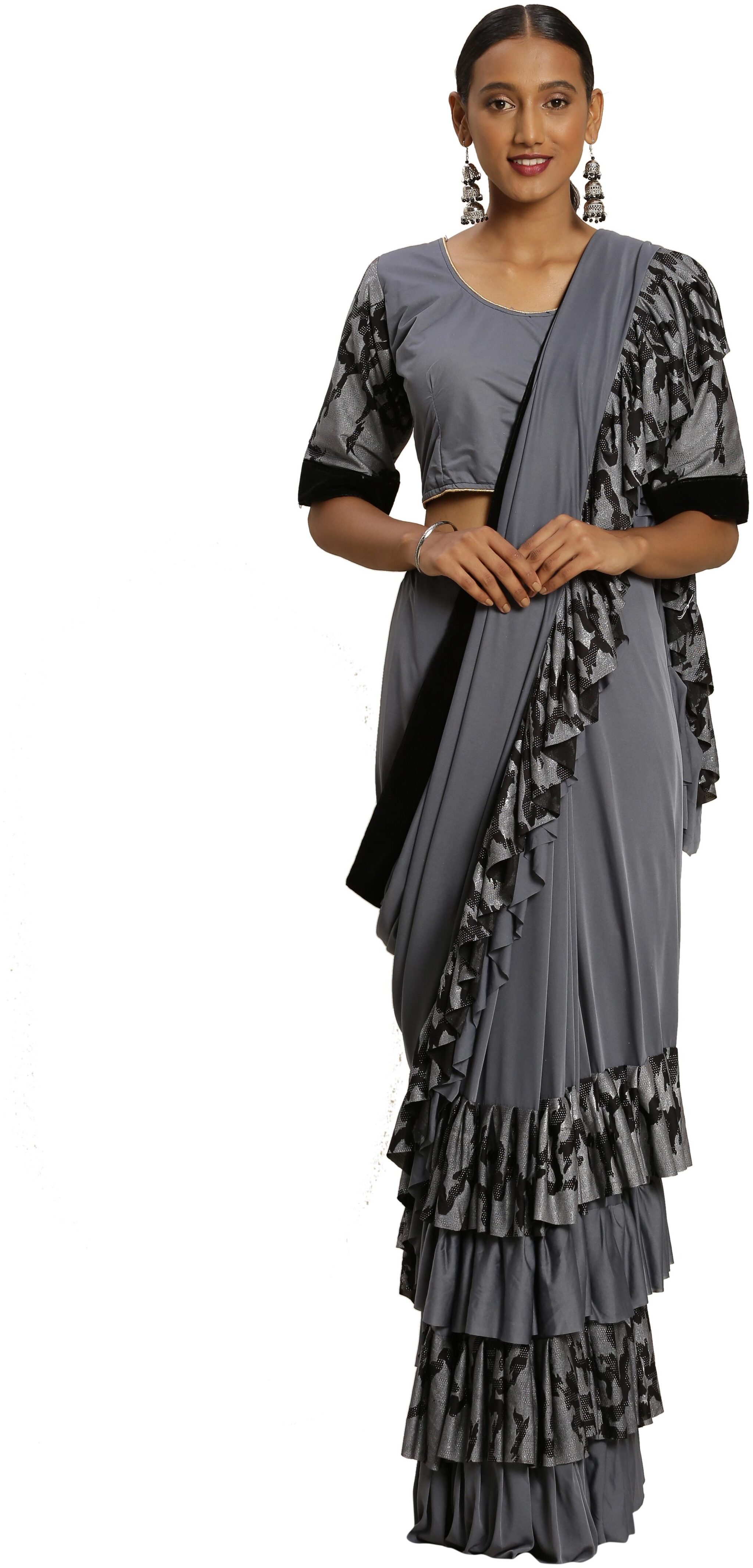 

SAINOOR Women Lycra Solid Grey