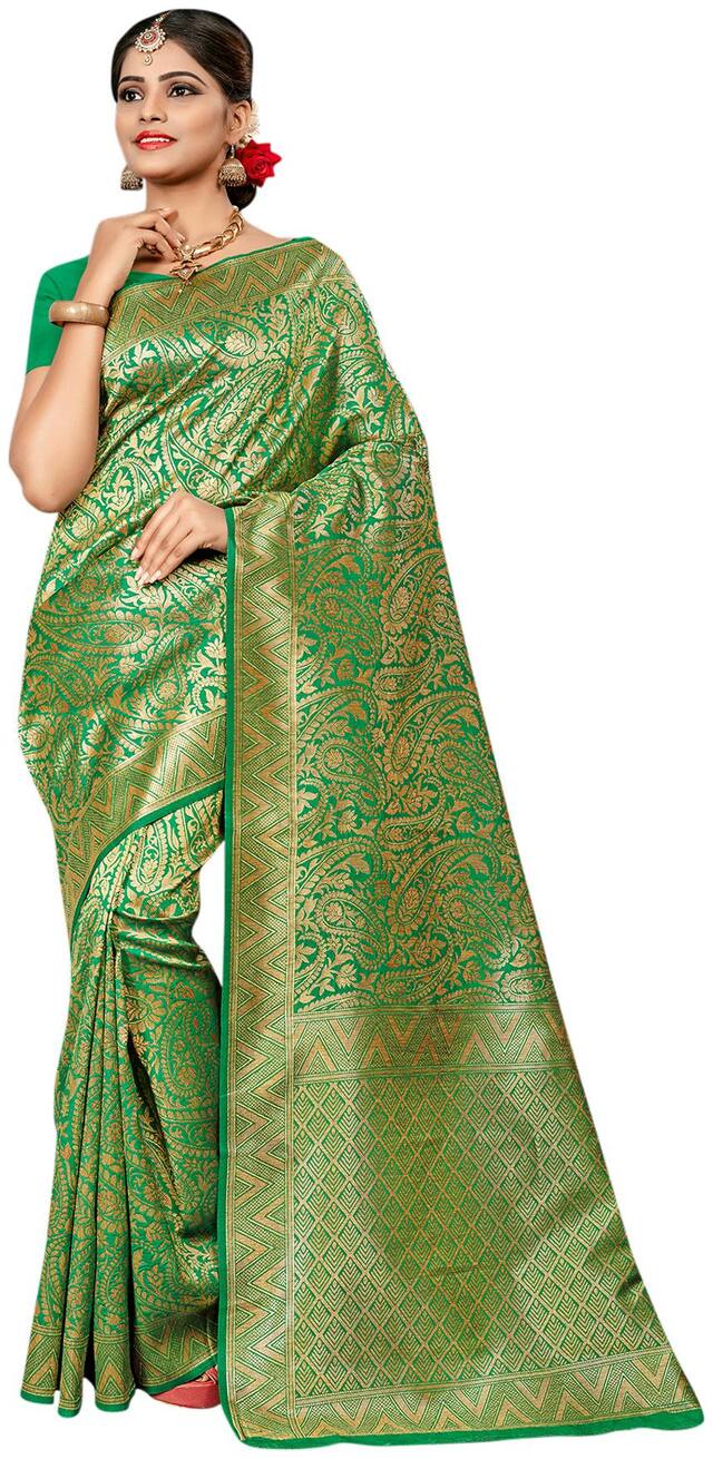 Sainoor Women'S Light Green Colour Designer Weaving Work Saree (5.5 M)