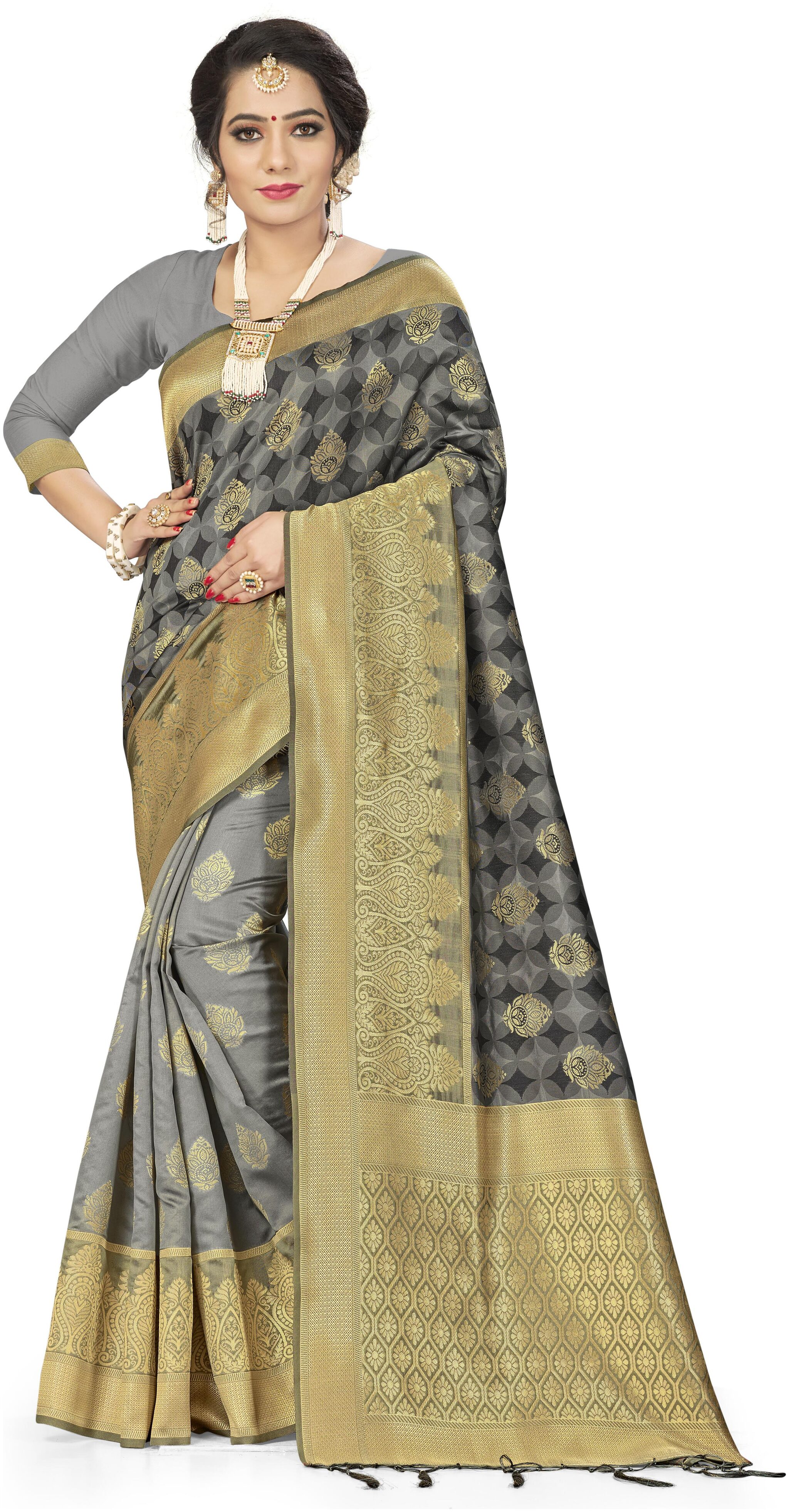 

Sainoor Women S Multi Designer Weaving Work Saree