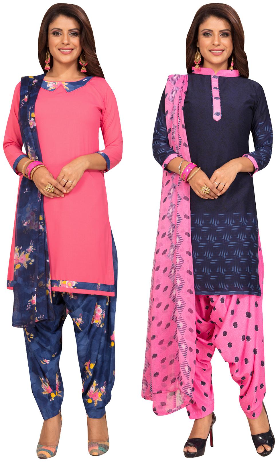 

Salwar Studio Multi Unstitched Kurta with bottom dupatta With dupatta Dress Material