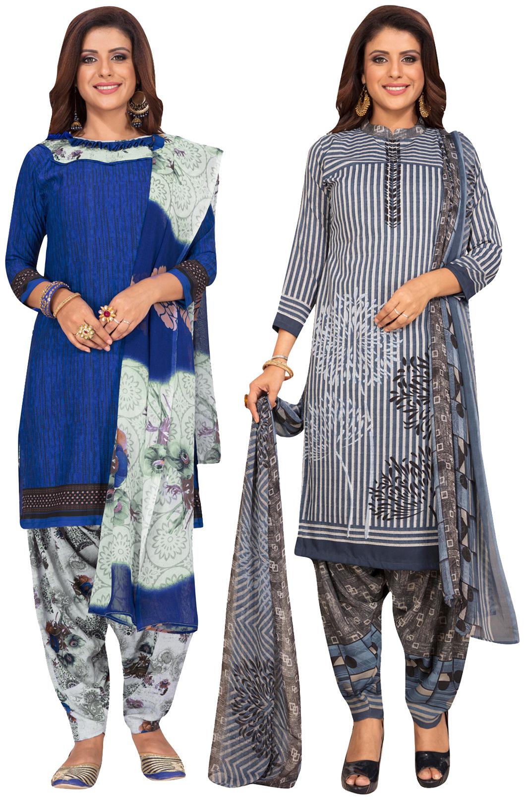 

Salwar Studio Multi Unstitched Kurta with bottom dupatta With dupatta Dress Material