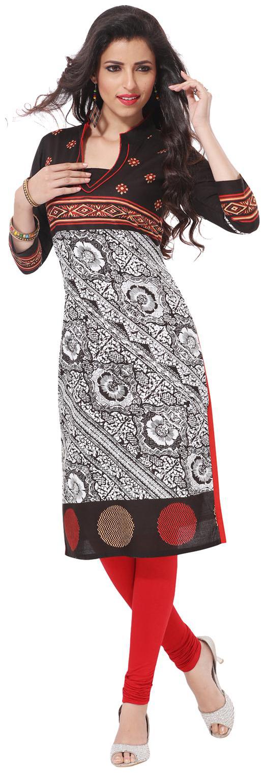 

Salwar Studio Black Unstitched Kurta fabric With dupatta Dress Material