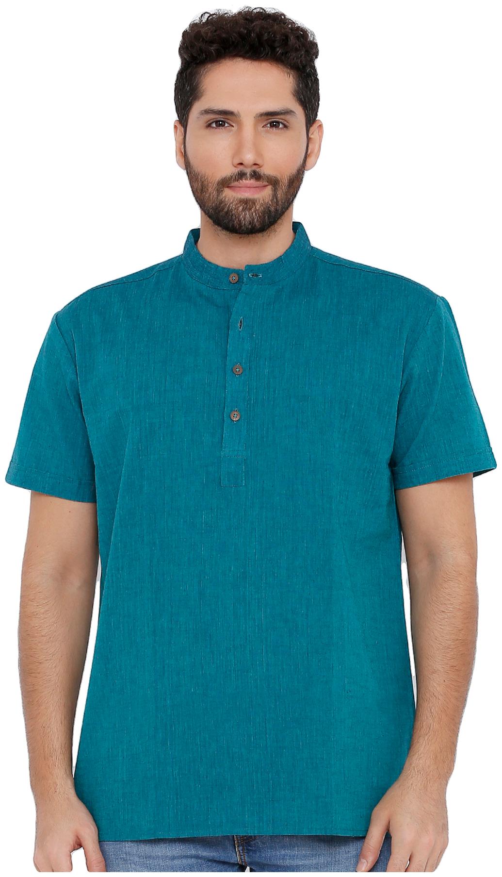 

Salwar Studio Men Blue Regular Fit Kurta