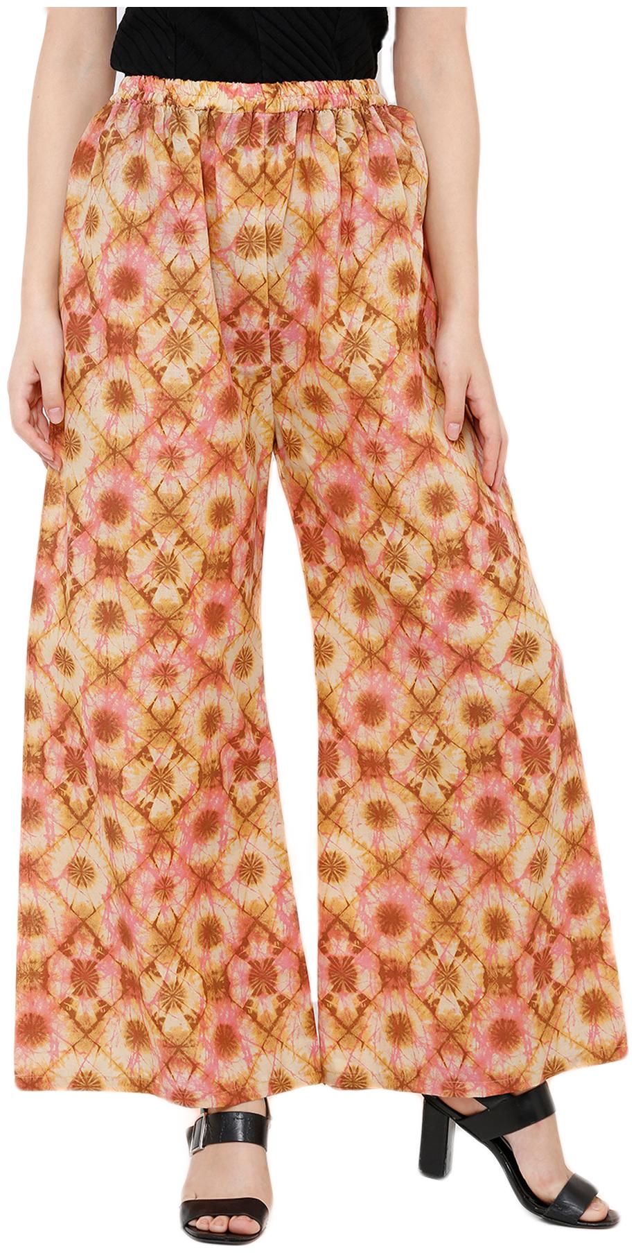 

Salwar Studio Brown Printed Straight Palazzo