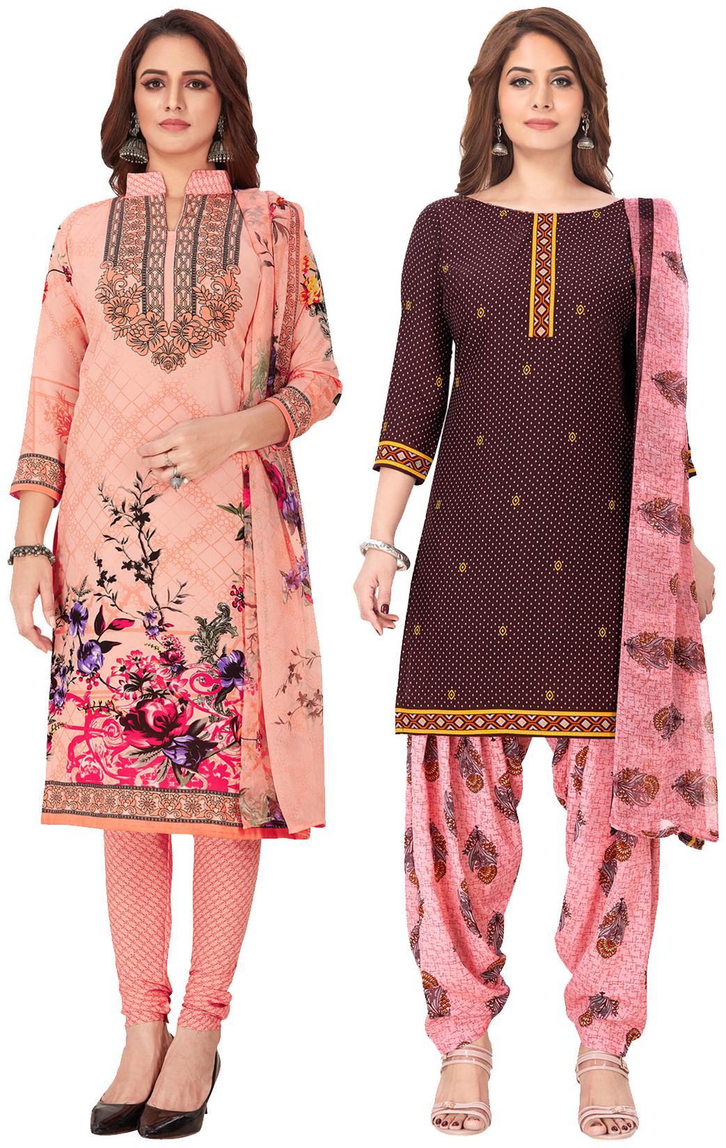 

Salwar Studio Multi Unstitched Kurta with bottom dupatta With dupatta Dress Material