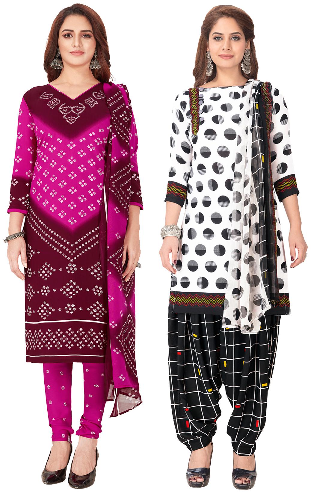 

Salwar Studio Multi Unstitched Kurta with bottom dupatta With dupatta Dress Material