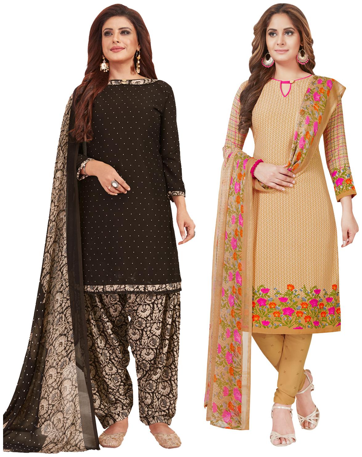 

Salwar Studio Multi Unstitched Kurta with bottom dupatta With dupatta Dress Material