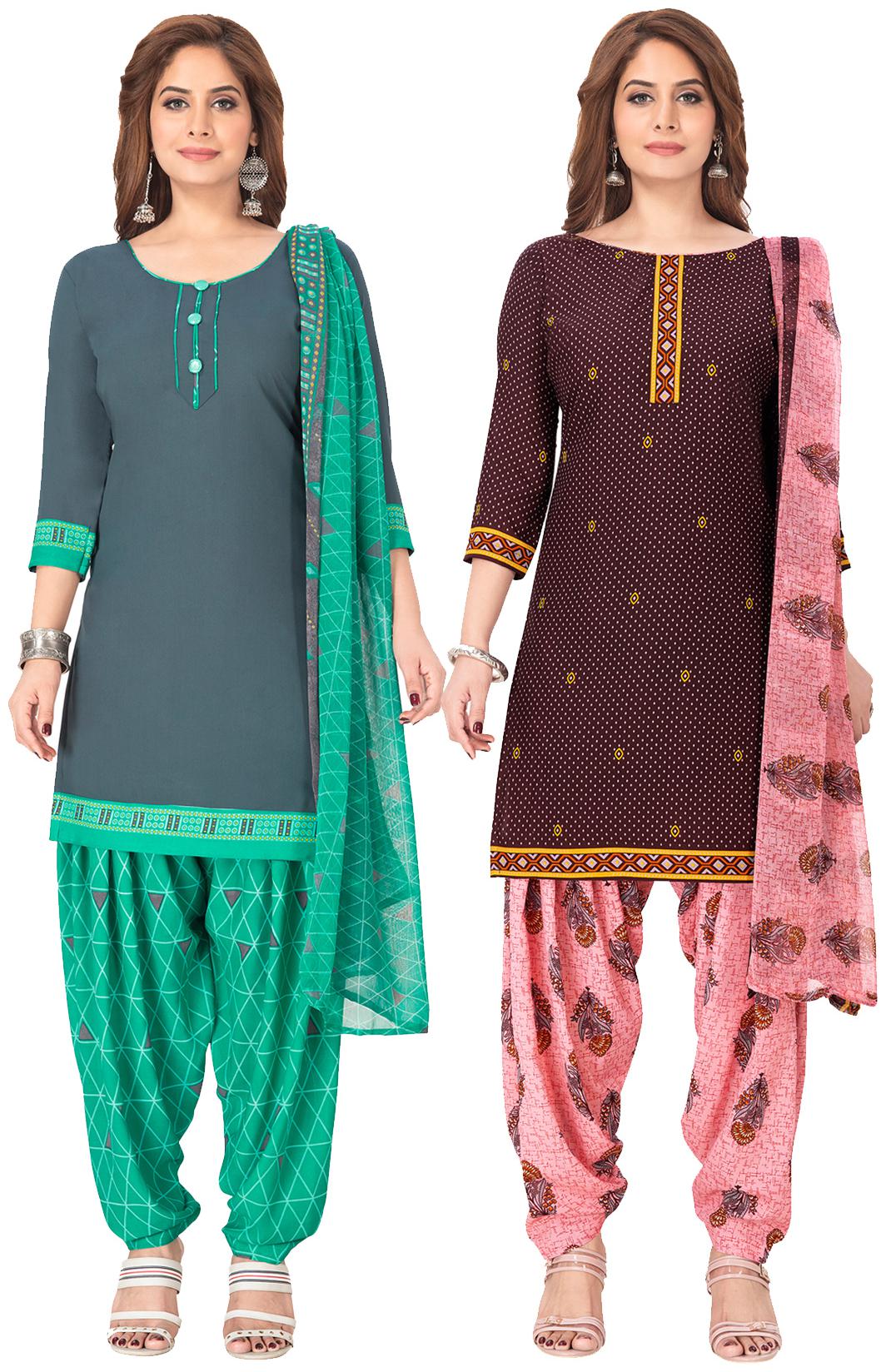 

Salwar Studio Multi Unstitched Kurta with bottom dupatta With dupatta Dress Material