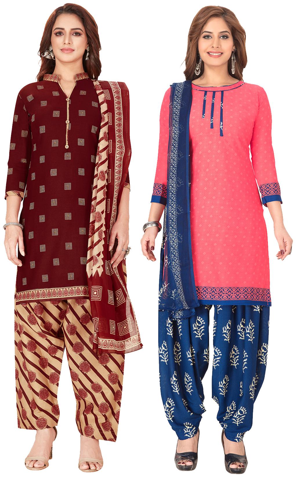 

Salwar Studio Multi Unstitched Kurta with bottom dupatta With dupatta Dress Material