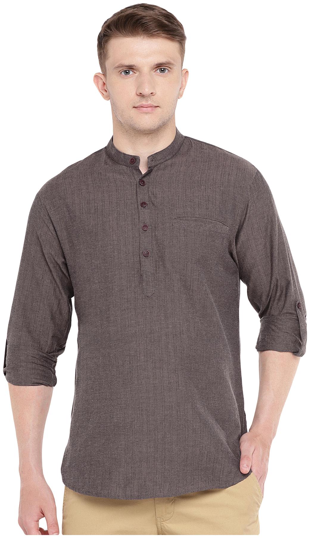 

Salwar Studio Men Brown Regular Fit Kurta
