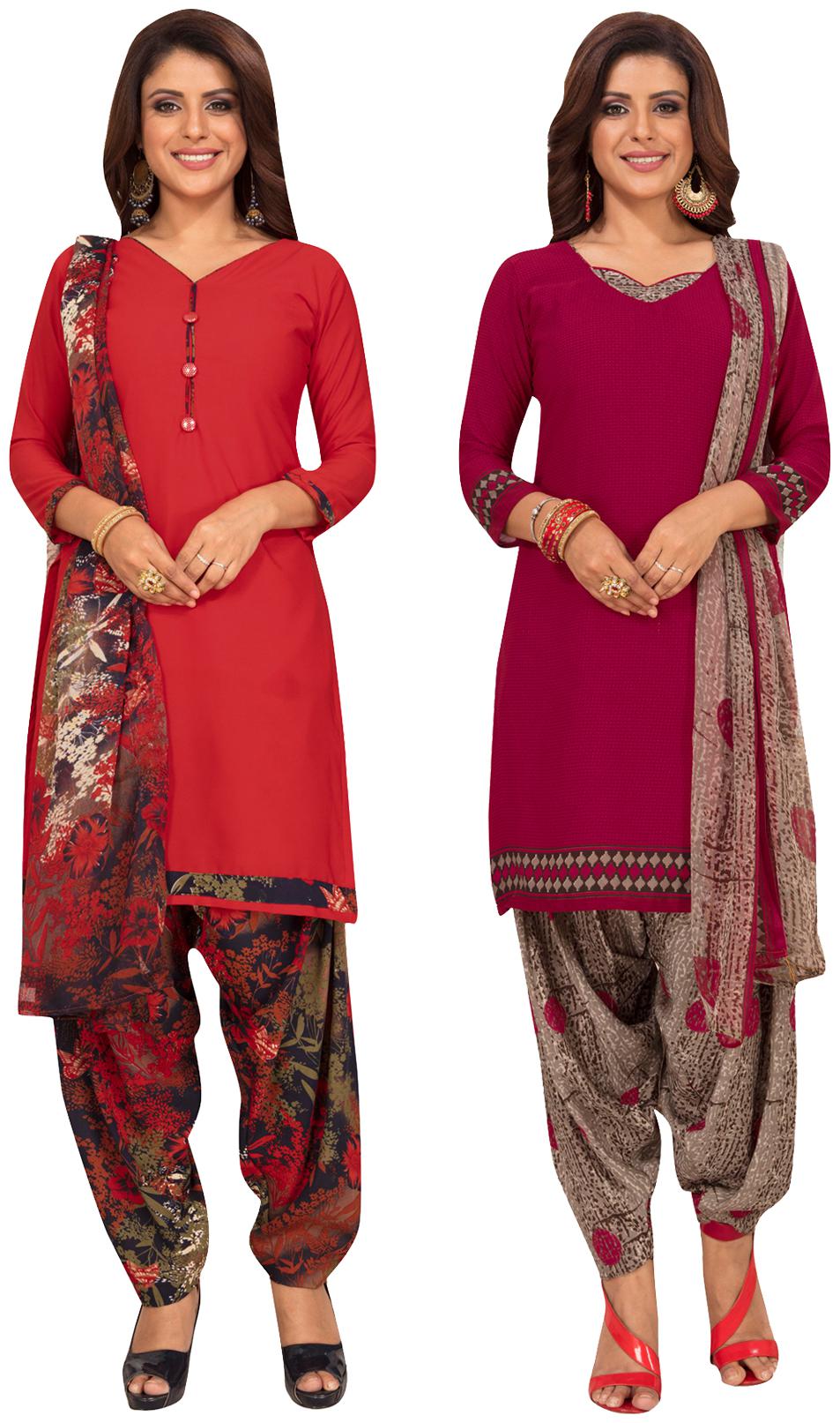 

Salwar Studio Multi Unstitched Kurta with bottom dupatta With dupatta Dress Material