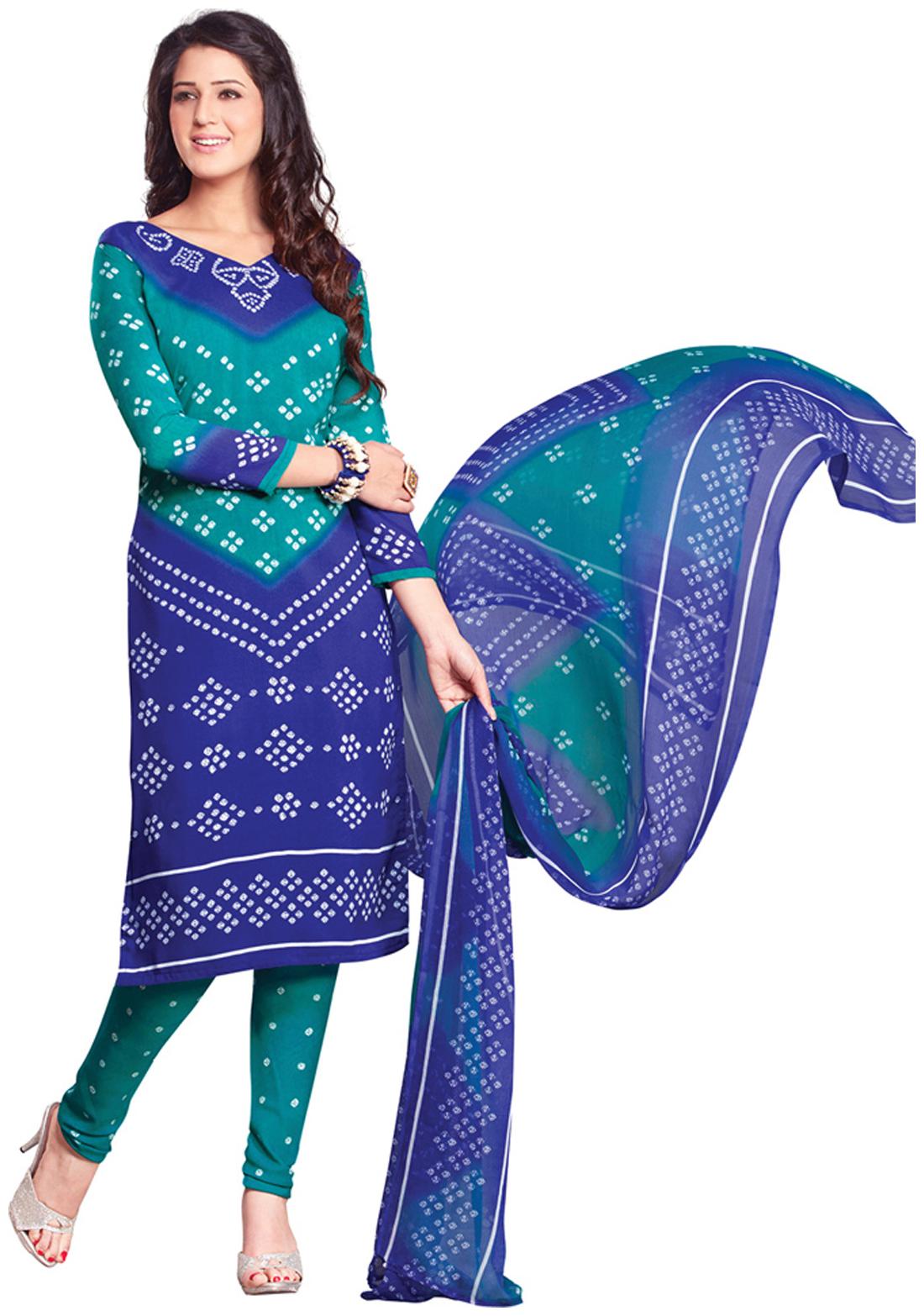 

Salwar Studio Beige Synthetic Unstitched Suit
