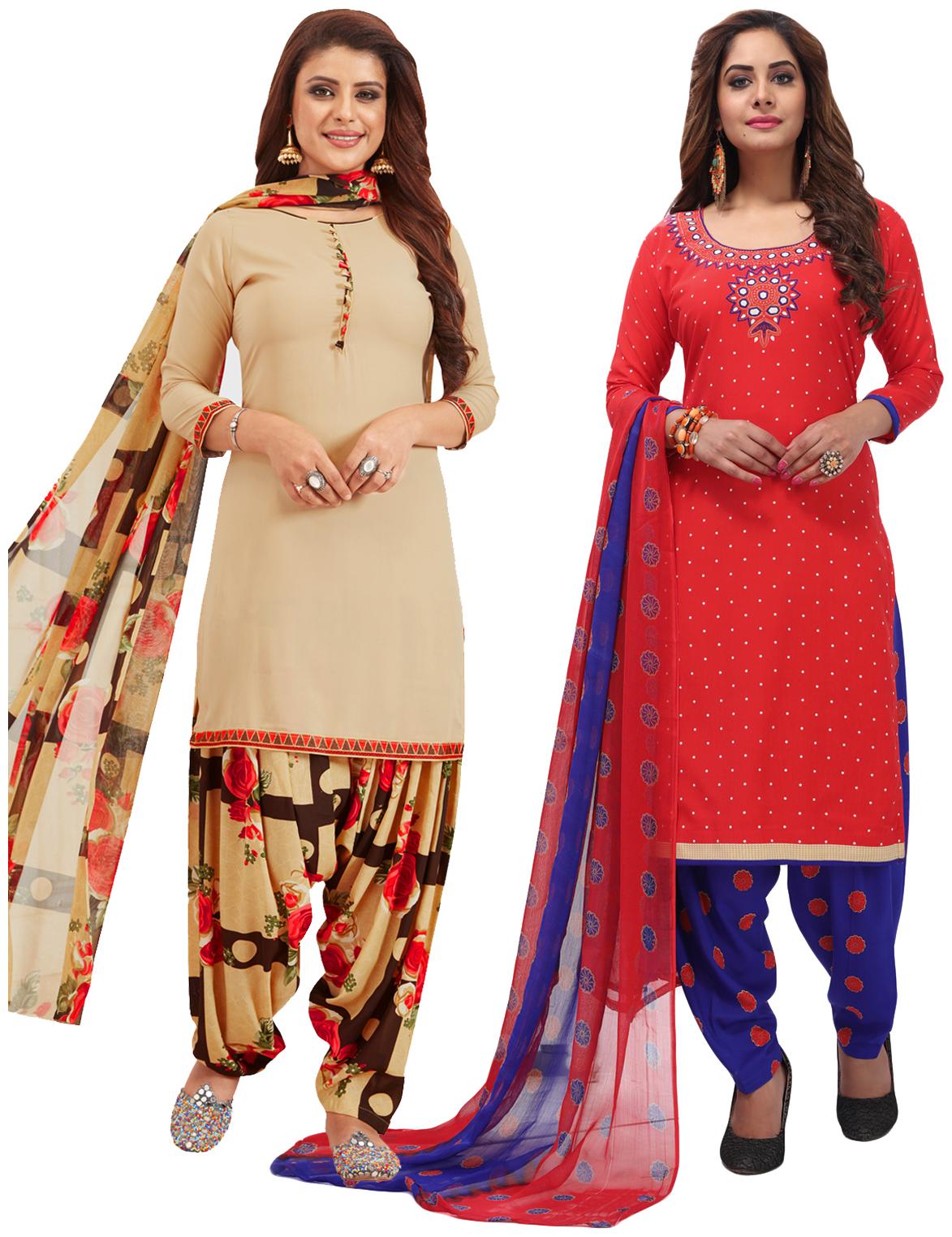 

Salwar Studio Multi Unstitched Kurta with bottom dupatta With dupatta Dress Material