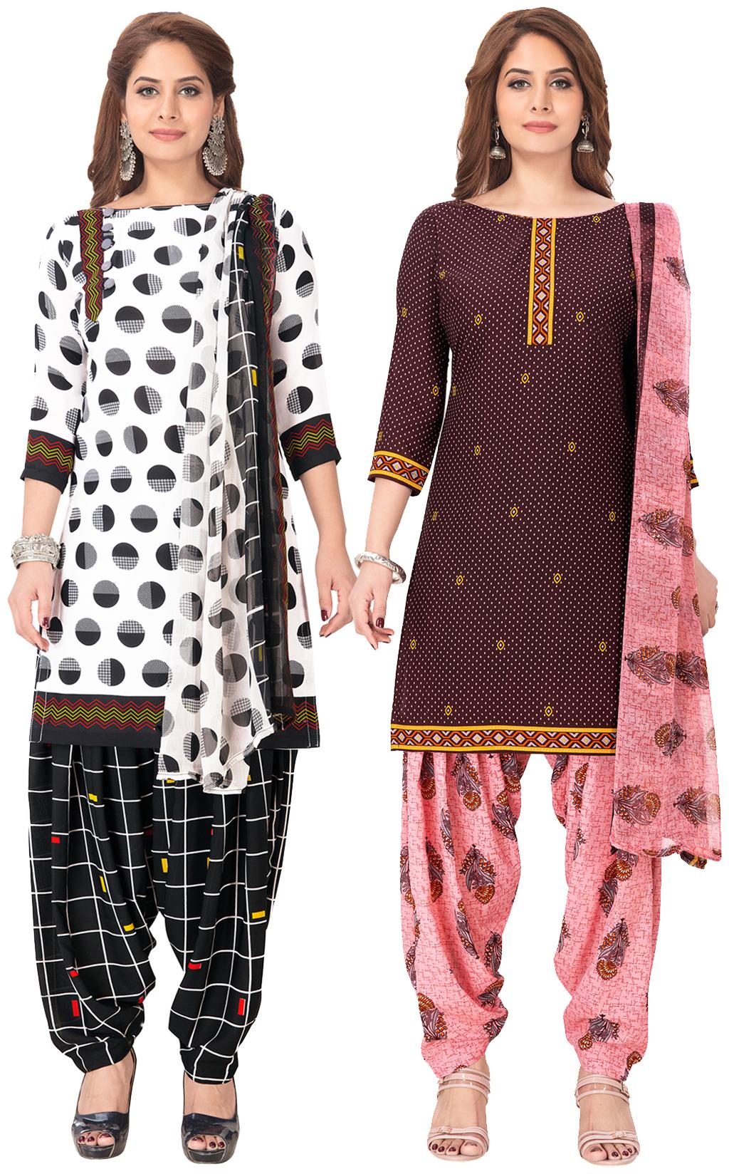 

Salwar Studio Multi Unstitched Kurta with bottom dupatta With dupatta Dress Material