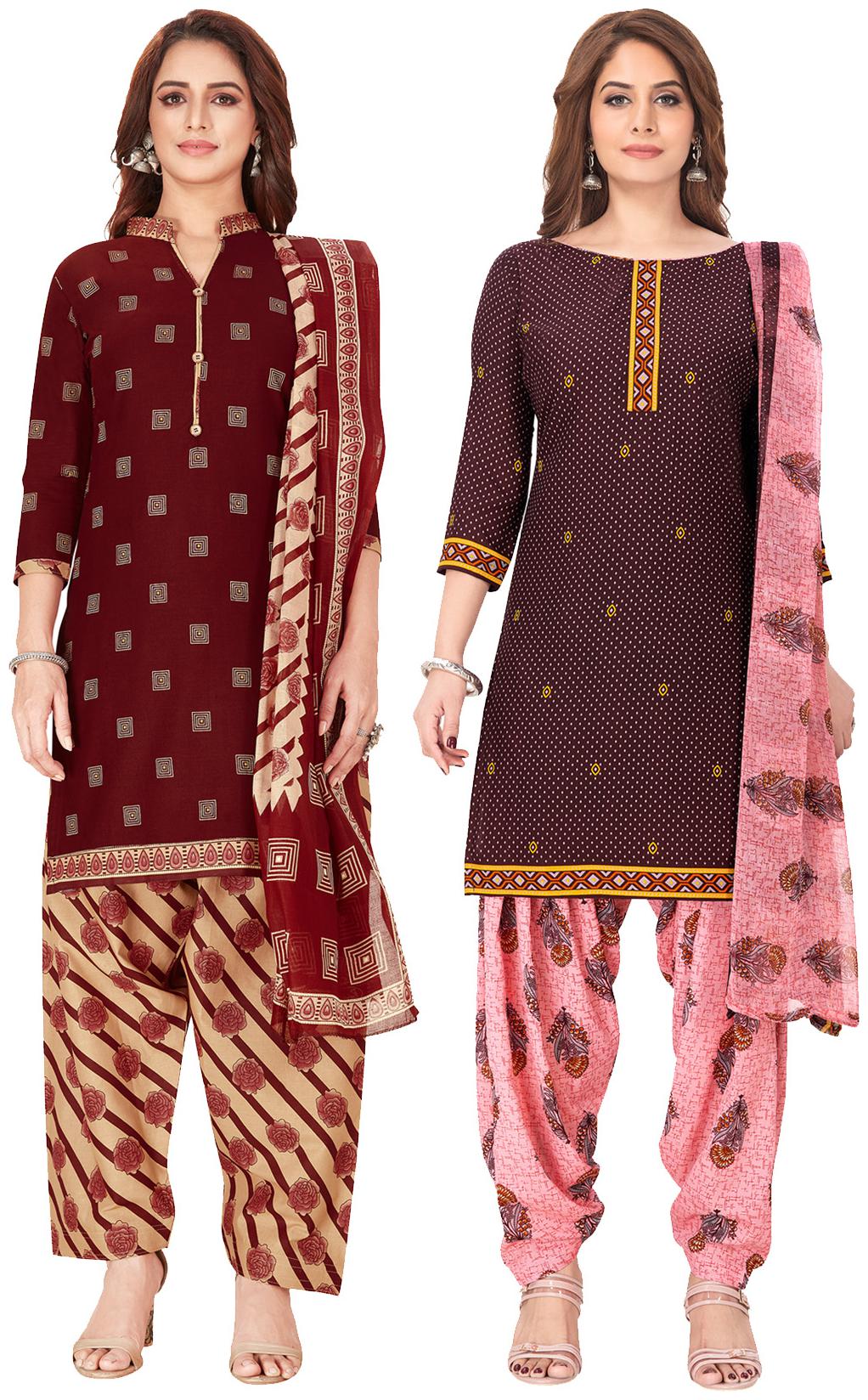 

Salwar Studio Multi Unstitched Kurta with bottom dupatta With dupatta Dress Material