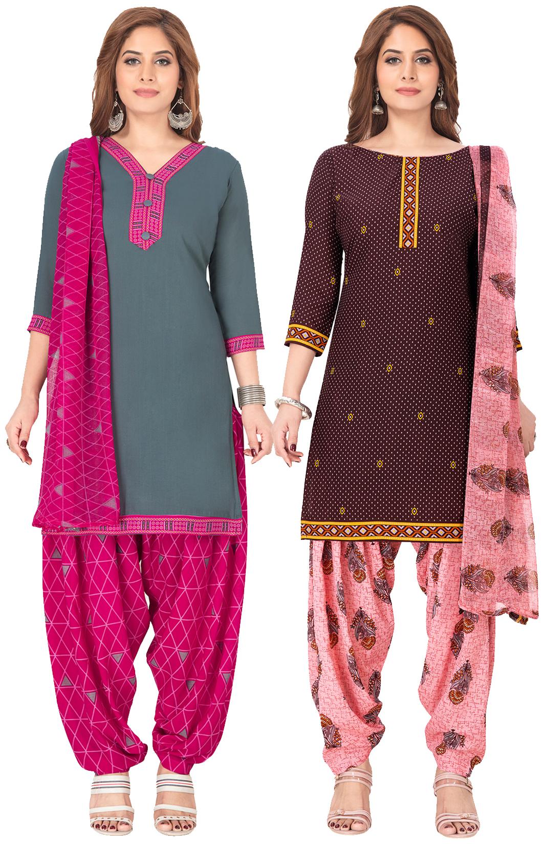 

Salwar Studio Multi Unstitched Kurta with bottom dupatta With dupatta Dress Material