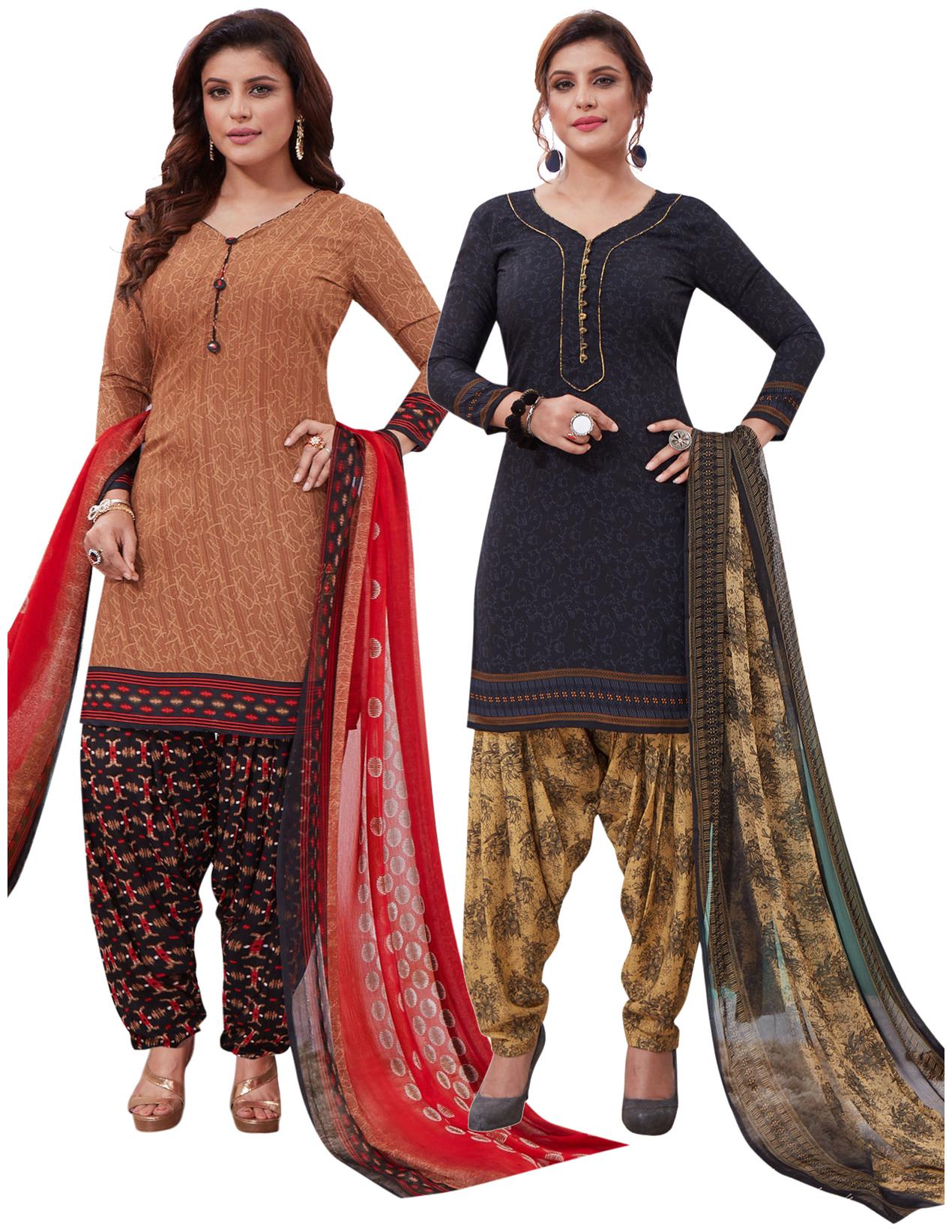 

Salwar Studio Multi Unstitched Kurta with bottom dupatta With dupatta Dress Material