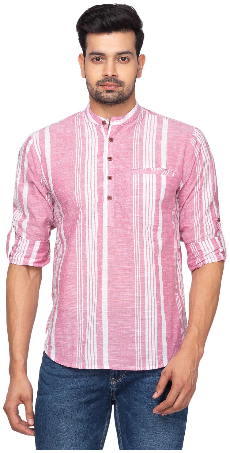 

Salwar Studio Men Pink Regular Fit Kurta