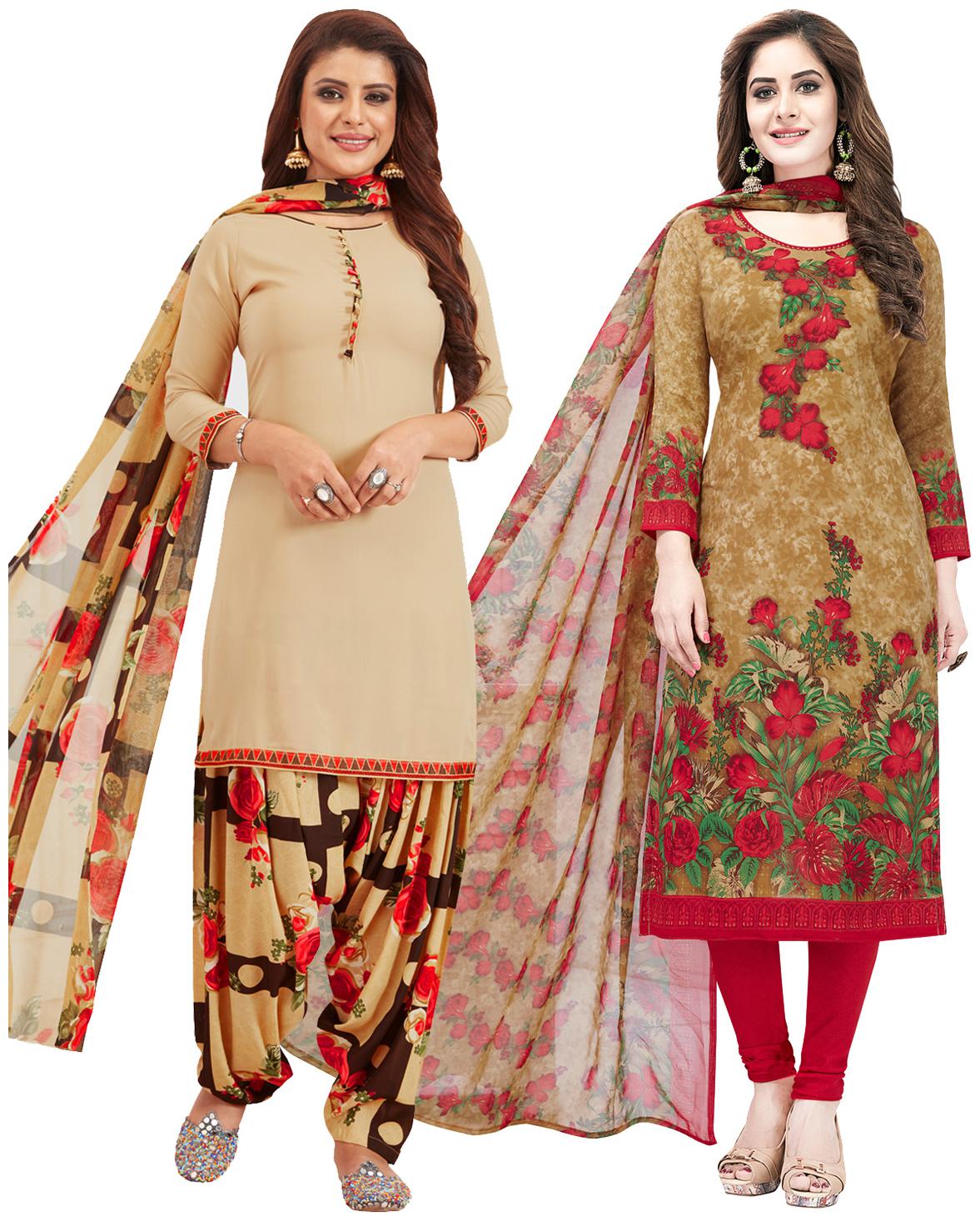 

Salwar Studio Multi Unstitched Kurta with bottom dupatta With dupatta Dress Material