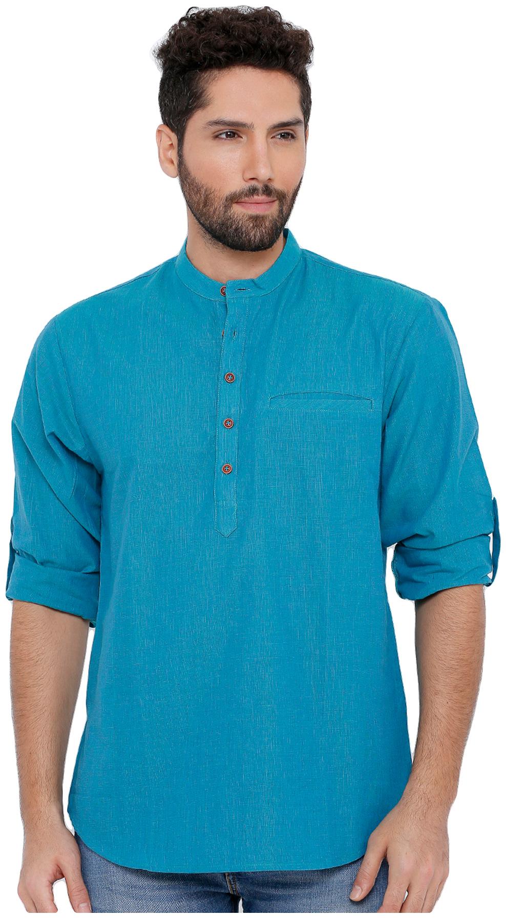 

Salwar Studio Men Blue Regular Fit Kurta