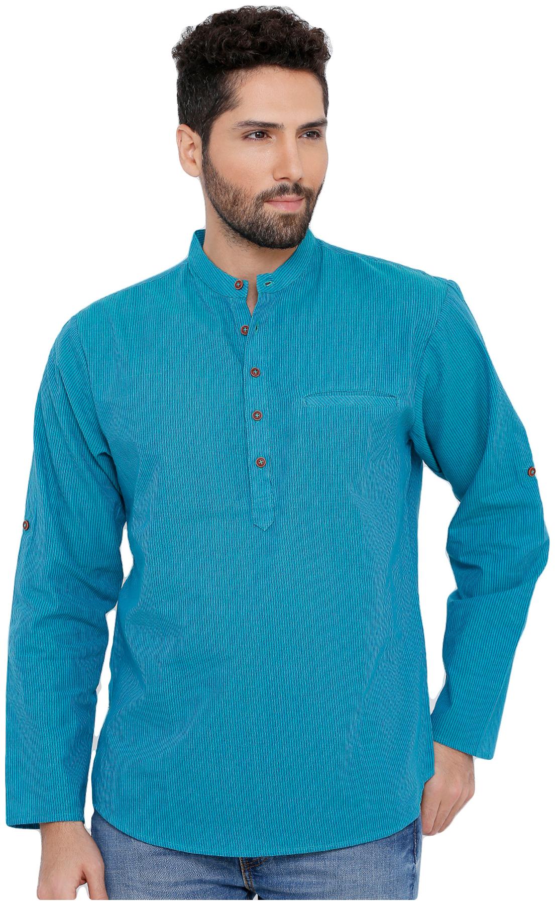 

Salwar Studio Men Blue Regular Fit Kurta