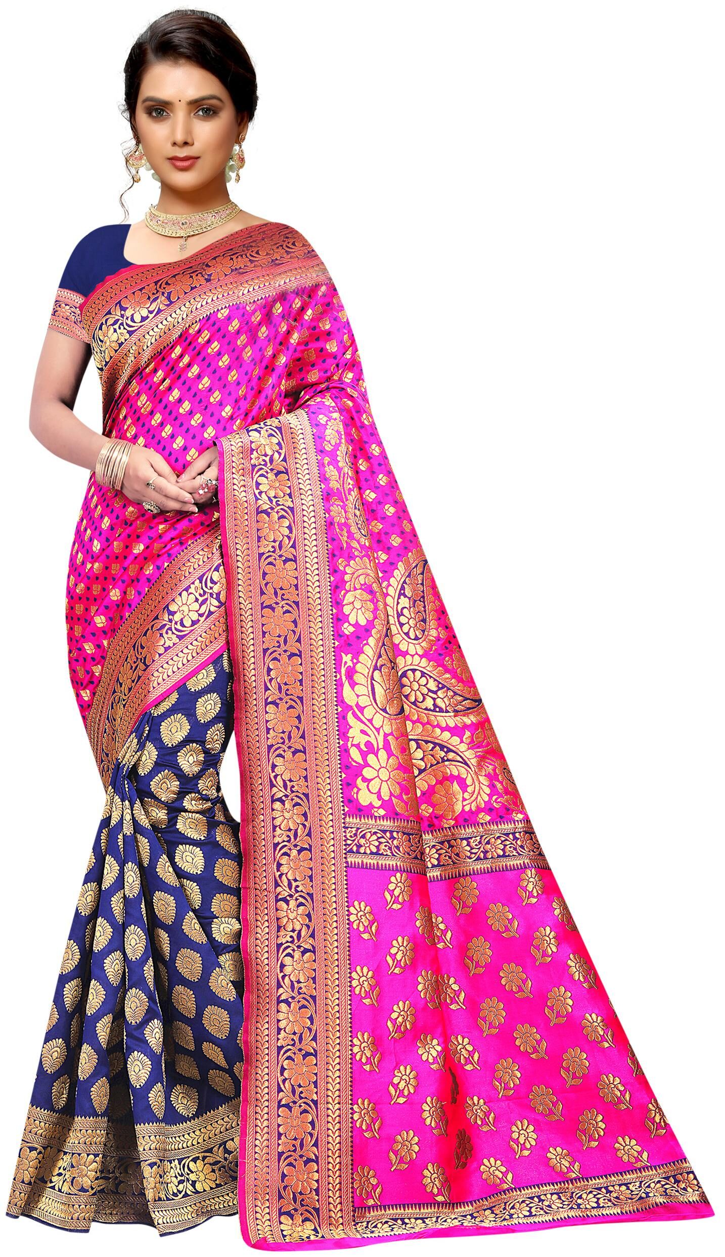 

SAMRUDDHI TRENDZ Artificial Silk Multi Woven Designer Saree For Women