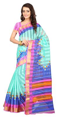 

Samskruti Sarees Bhagalpuri Beautifull printed Saree 000376