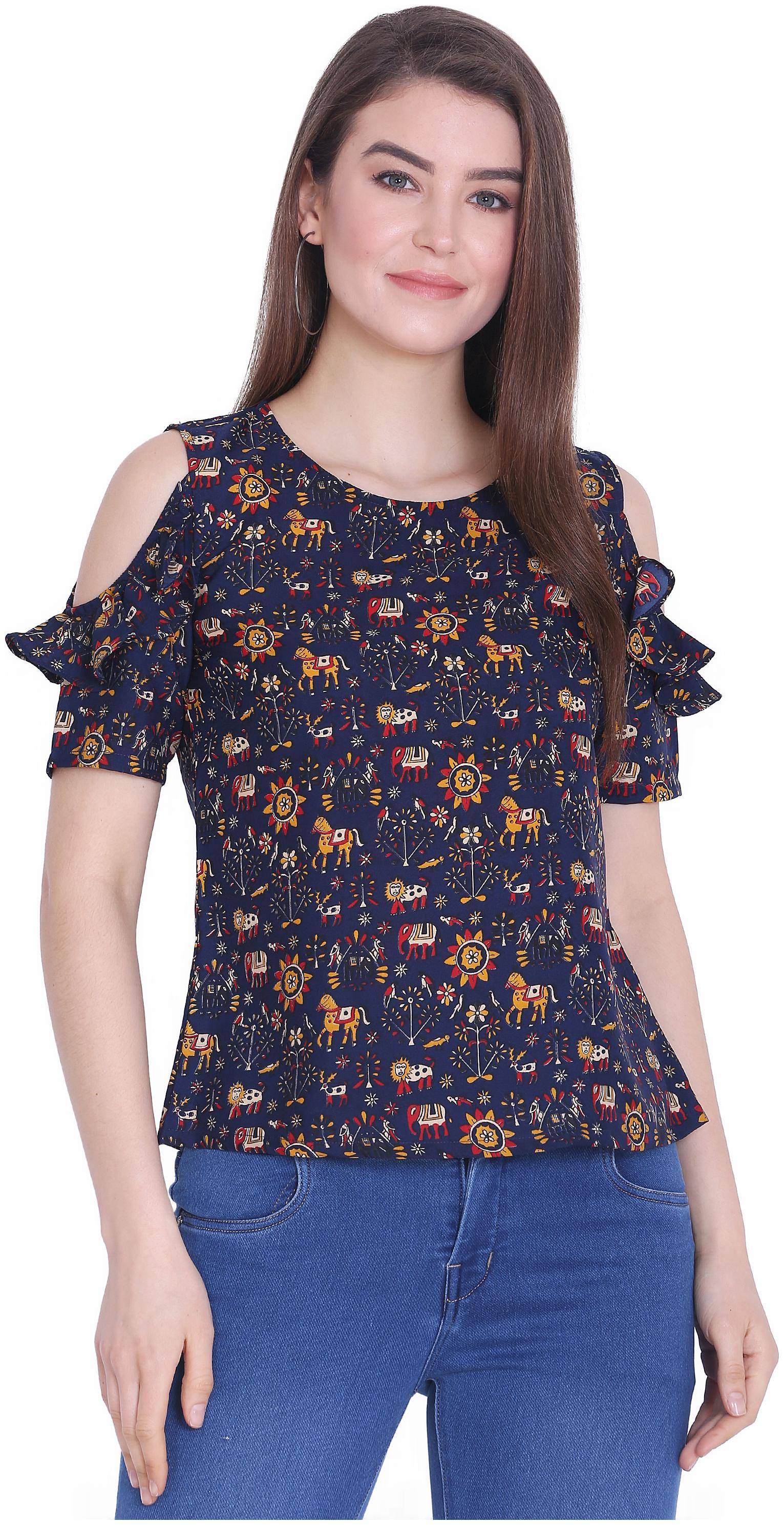 

Sanadi Women Printed Regular top - Multi