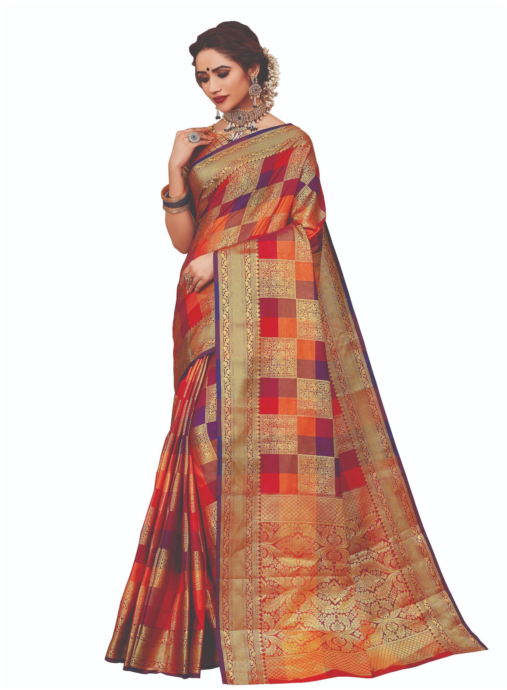 

Sangam Prints Women Silk Sarees Multi