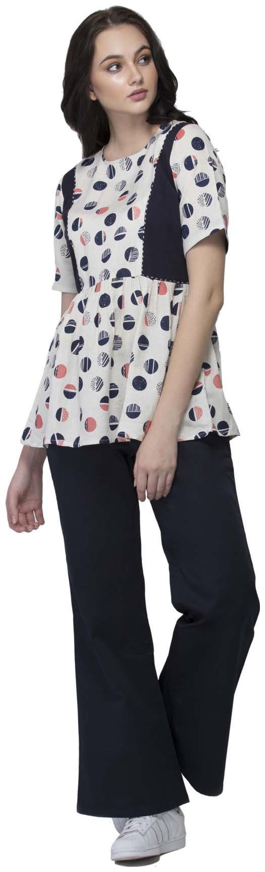 

santav Women Blue Regular fit Regular trousers