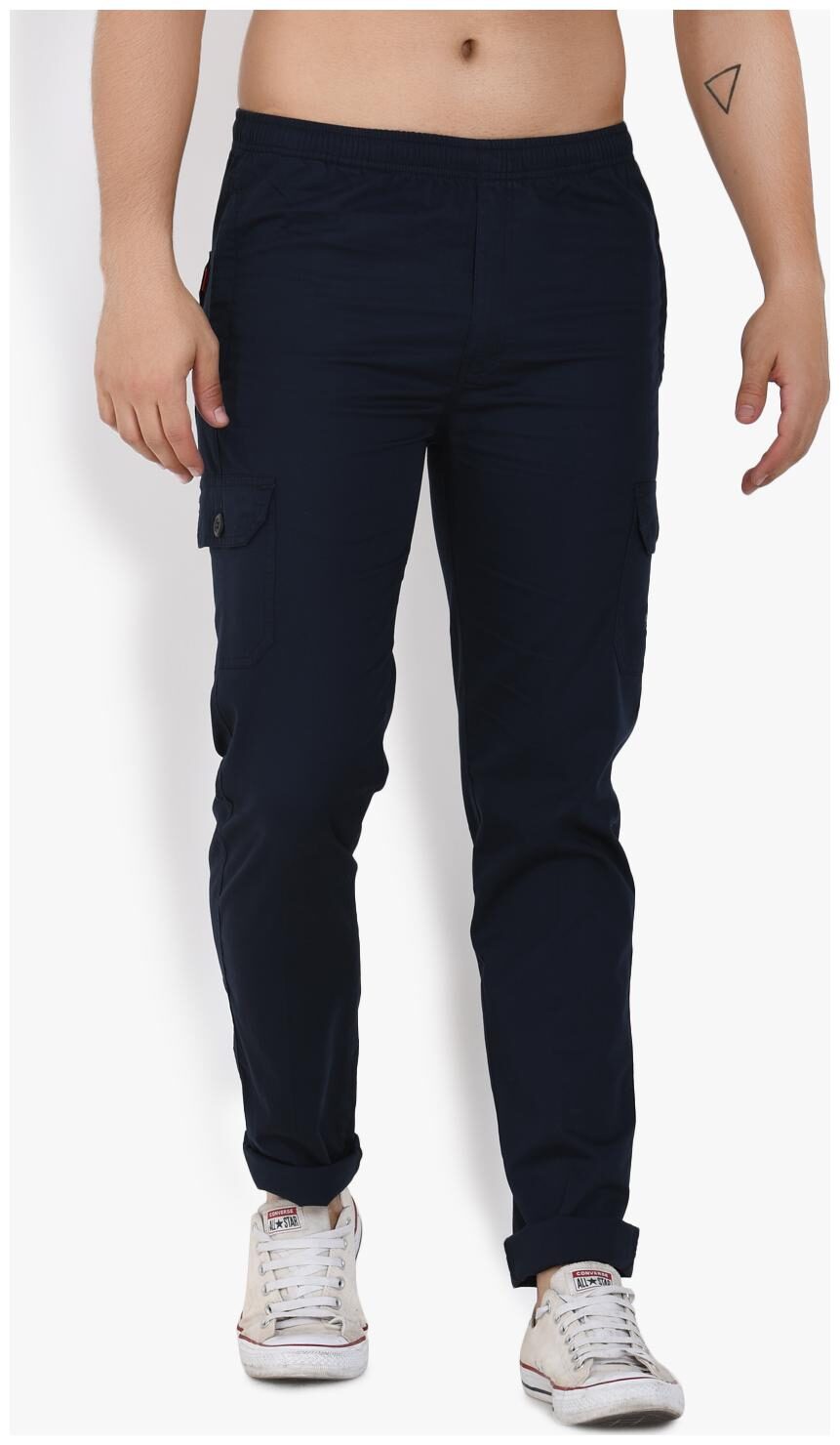 

Sapper Men Black Solid Regular fit Track pants