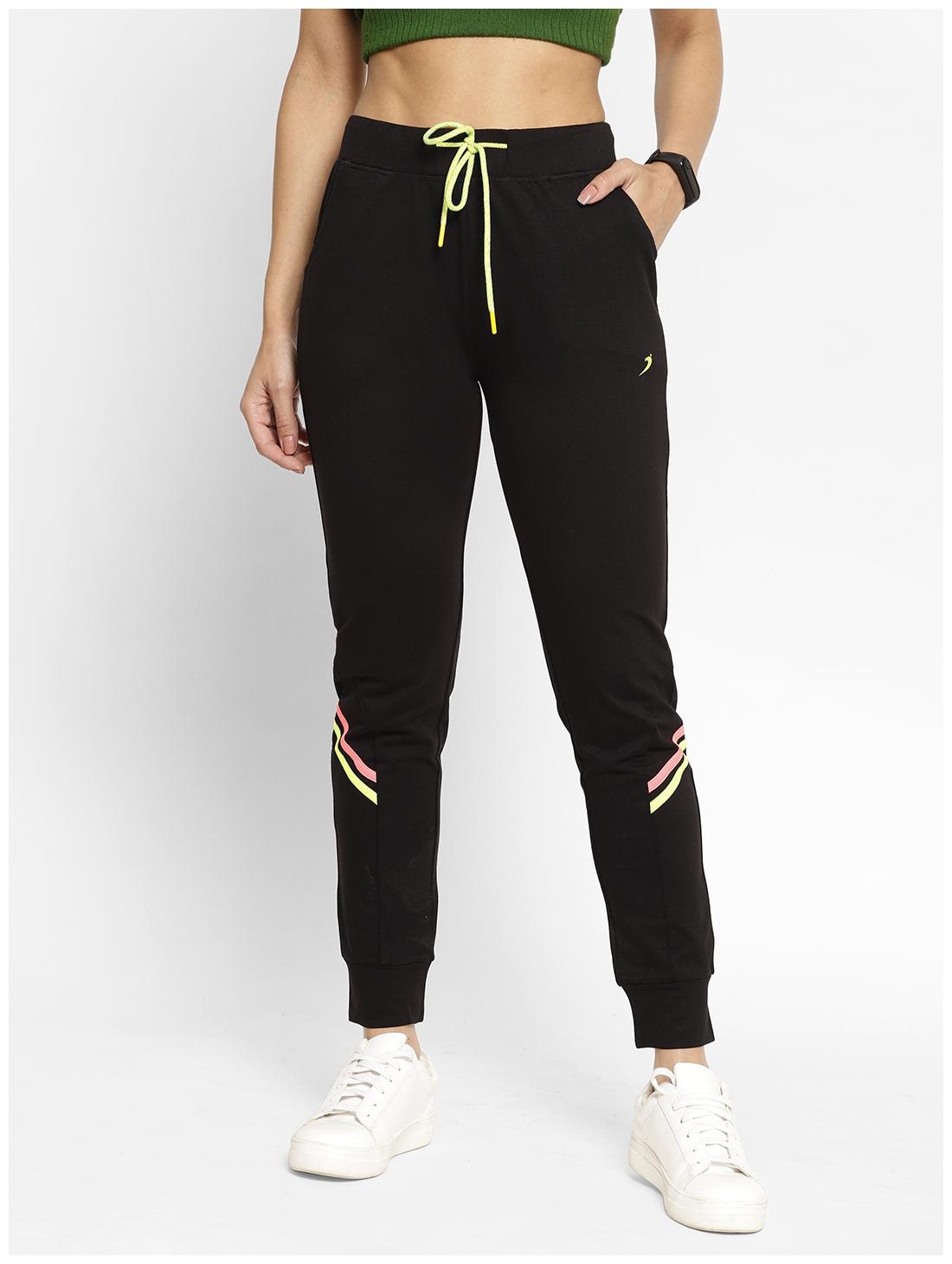 

Sapper Blended Black Solid Jogger For Women