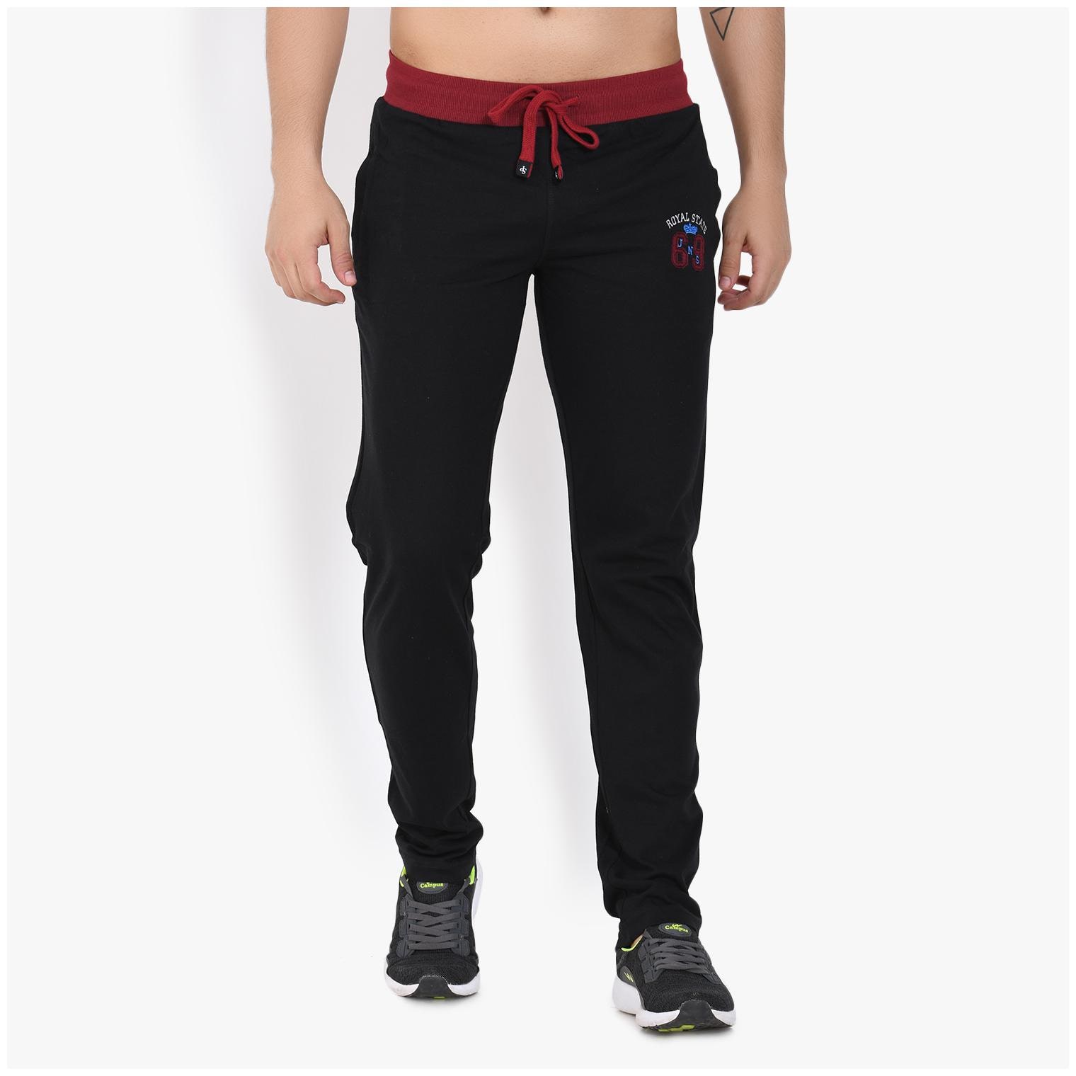 

Sapper Men Black Solid Regular fit Track pants